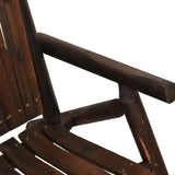 4 Piece Garden Lounge Set Solid Wood Spruce - Top-Down View
