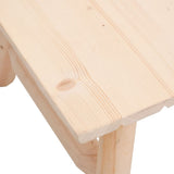 3 Piece Garden Lounge Set Solid Wood Spruce - 45-Degree Angle