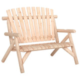 5 Piece Garden Lounge Set Solid Wood Spruce - Side View