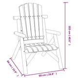 5 Piece Garden Lounge Set Solid Wood Spruce