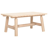 3 Piece Garden Lounge Set Solid Wood Spruce - Top-Down View