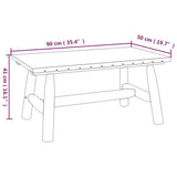 3 Piece Garden Lounge Set Solid Wood Spruce - Close-Up Angle