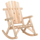 3 Piece Garden Lounge Set Solid Wood Spruce - Front View