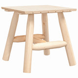 3 Piece Garden Lounge Set Solid Wood Spruce - Top-Down View
