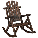 3 Piece Garden Lounge Set Solid Wood Spruce - Front View