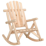 4 Piece Garden Lounge Set Solid Wood Spruce - Front View