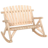 4 Piece Garden Lounge Set Solid Wood Spruce - Side View