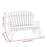 4 Piece Garden Lounge Set Solid Wood Spruce
