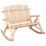 3 Piece Garden Lounge Set Solid Wood Spruce - Front View