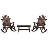 3 Piece Garden Lounge Set Solid Wood Spruce