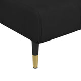 L-shaped Sofa Bed Black 275x140x70 cm Velvet - Extra Image