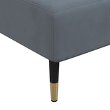 L-shaped Sofa Bed Dark Grey 279x140x70 cm Velvet