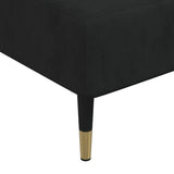 L-shaped Sofa Black 279x140x70 cm Velvet - Extra Image