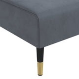 L-shaped Sofa Bed Dark Grey 271x140x70 cm Velvet - Extra Image