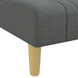 L-shaped Sofa Bed Dark Grey 255x140x70 cm Fabric - Extra Image