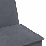 L-shaped Sofa Bed Dark Grey 255x140x70 cm Velvet - Extra Image