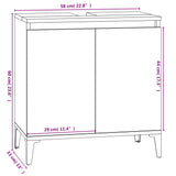 3 Piece Bathroom Furniture Set Concrete Grey Engineered Wood
