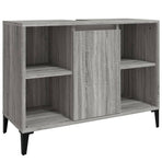 3 Piece Bathroom Furniture Set Grey Sonoma Engineered Wood