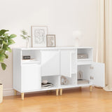 Sideboards 2 pcs White 60x35x70 cm Engineered Wood - Side View