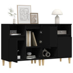 Sideboards 2 pcs Black 60x35x70 cm Engineered Wood