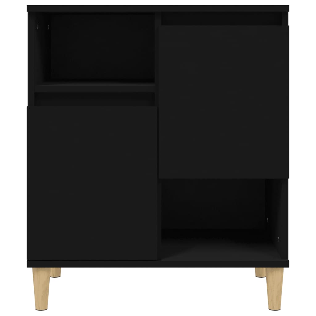 Sideboards 2 pcs Black 60x35x70 cm Engineered Wood