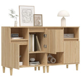 Sideboards 2 pcs Sonoma Oak 60x35x70 cm Engineered Wood