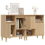 Sideboards 2 pcs Sonoma Oak 60x35x70 cm Engineered Wood