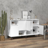 Sideboards 2 pcs White 60x35x70 cm Engineered Wood - Side View
