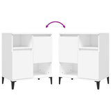 Sideboards 2 pcs White 60x35x70 cm Engineered Wood