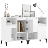 Sideboards 2 pcs High Gloss White 60x35x70 cm Engineered Wood - Top-Down View