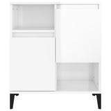 Sideboards 2 pcs High Gloss White 60x35x70 cm Engineered Wood - Rear View