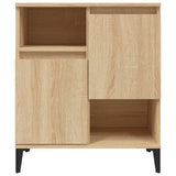 Sideboards 2 pcs Sonoma Oak 60x35x70 cm Engineered Wood - Rear View