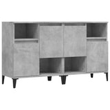 Sideboards 2 pcs Concrete Grey 60x35x70 cm Engineered Wood - Front View
