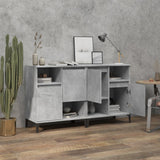 Sideboards 2 pcs Concrete Grey 60x35x70 cm Engineered Wood - Side View