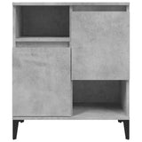 Sideboards 2 pcs Concrete Grey 60x35x70 cm Engineered Wood - Rear View