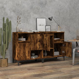 Sideboards 2 pcs Smoked Oak 60x35x70 cm Engineered Wood