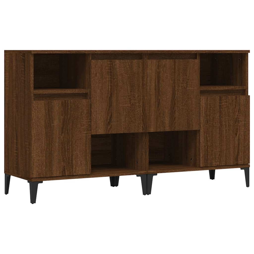 Sideboards 2 pcs Brown Oak 60x35x70 cm Engineered Wood