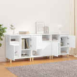 Sideboards 3 pcs White 60x35x70 cm Engineered Wood - Side View