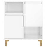 Sideboards 3 pcs High Gloss White 60x35x70 cm Engineered Wood - Rear View