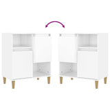 Sideboards 3 pcs High Gloss White 60x35x70 cm Engineered Wood