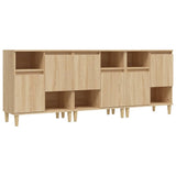 Sideboards 3 pcs Sonoma Oak 60x35x70 cm Engineered Wood