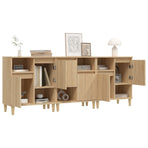 Sideboards 3 pcs Sonoma Oak 60x35x70 cm Engineered Wood