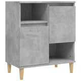 Sideboards 3 pcs Concrete Grey 60x35x70 cm Engineered Wood - 45-Degree Angle