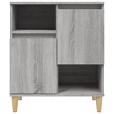 Sideboards 3 pcs Grey Sonoma 60x35x70 cm Engineered Wood - Rear View