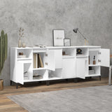Sideboards 3 pcs White 60x35x70 cm Engineered Wood - Side View