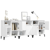 Sideboards 3 pcs White 60x35x70 cm Engineered Wood - Top-Down View