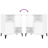 Sideboards 3 pcs High Gloss White 60x35x70 cm Engineered Wood