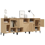 Sideboards 3 pcs Sonoma Oak 60x35x70 cm Engineered Wood