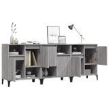 Sideboards 3 pcs Grey Sonoma 60x35x70 cm Engineered Wood