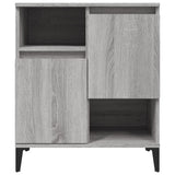 Sideboards 3 pcs Grey Sonoma 60x35x70 cm Engineered Wood - Rear View